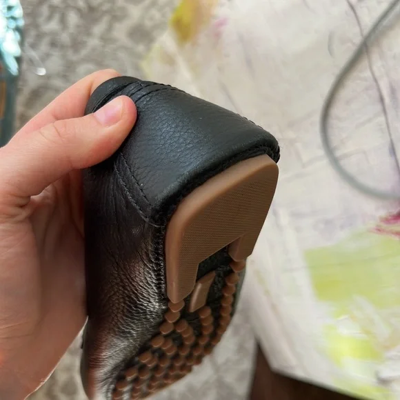 Tory Burch Black Lowell 2 Driver Tumbled Loafer Flats - Picture 12 of 13